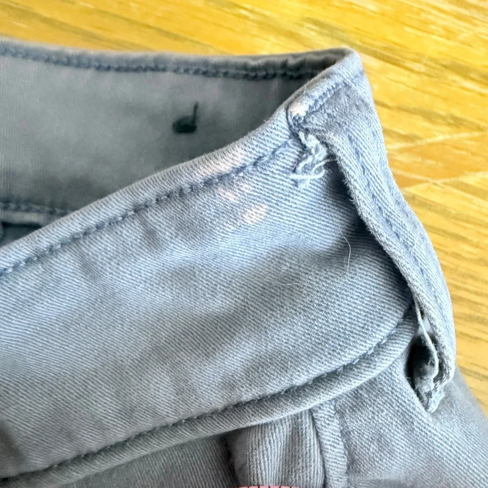 Hollister Mens Cargo Pants‎ Grey Blue Straight Leg Utility Trousers 34x28